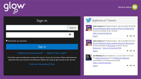 Logging in to Glow – Glow Connect.